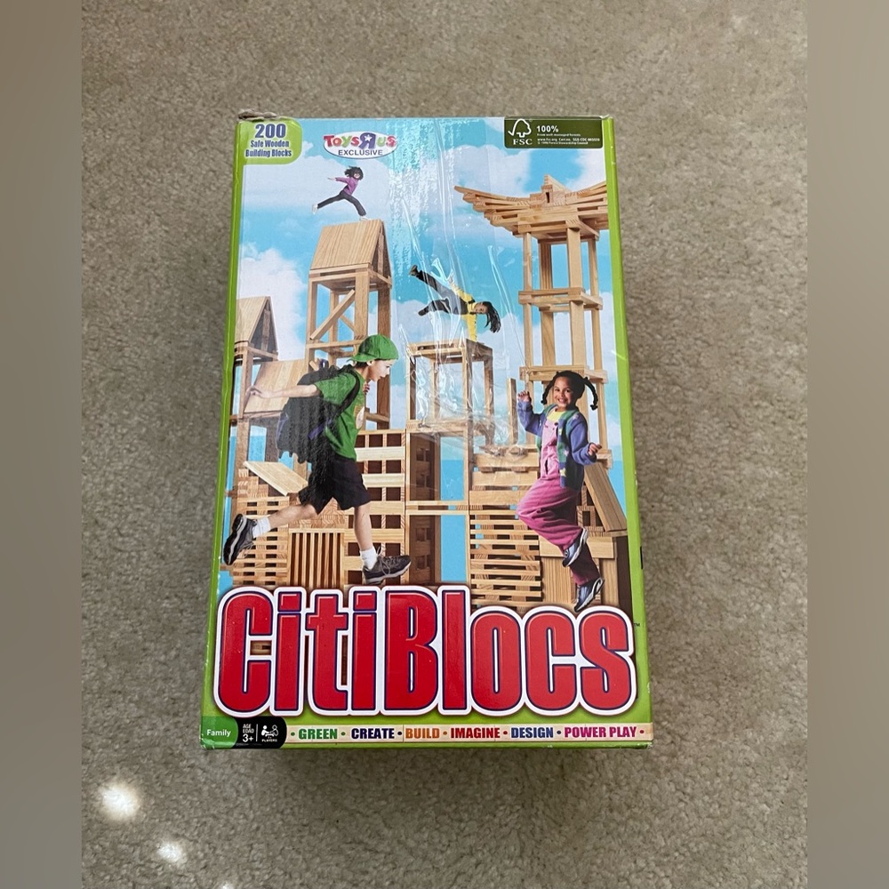 CitiBlocs - Wooden Blocks - Building Toy - 130 Blocks
